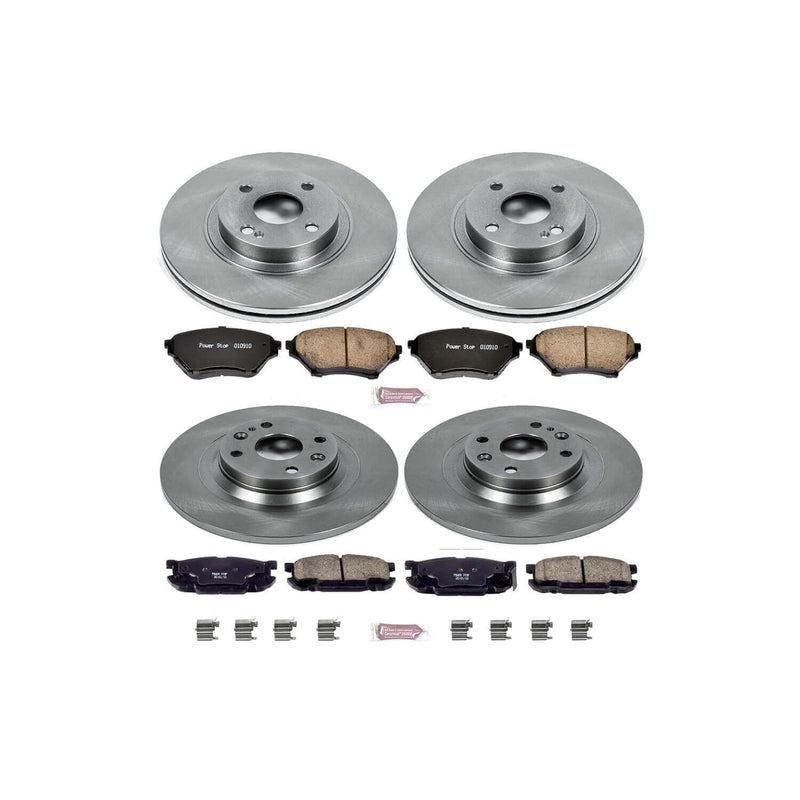 Power Stop KOE4468 Autospecialty - 1-Click Daily Driver Brake Kits (Front And Rear) for 2001-2005 Mazda Miata / MX-5 product image