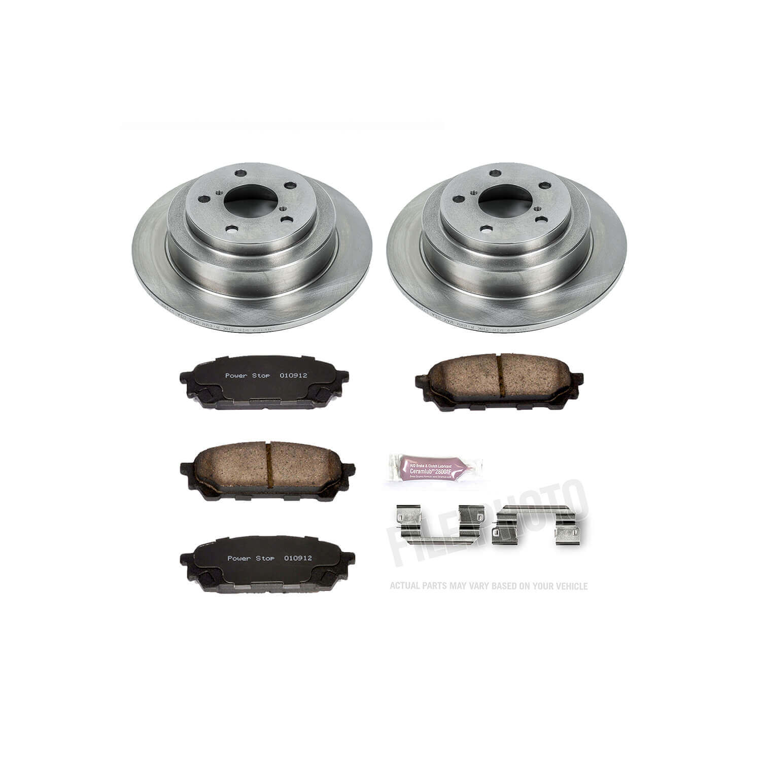 Power Stop KOE447 Autospecialty - 1-Click Daily Driver Brake Kits (Rear) for 2003-2008 Saab 9-2X product image