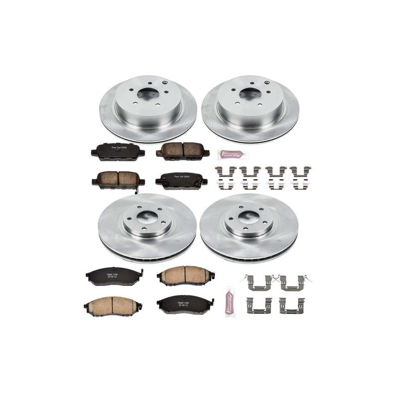 Power Stop KOE4476 Autospecialty - 1-Click Daily Driver Brake Kits (Front And Rear) for 2011-2014 Nissan Murano product image