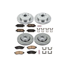 Power Stop KOE4477 Autospecialty - 1-Click Daily Driver Brake Kits (Front And Rear) for 2005-2008 Infiniti FX35 product image