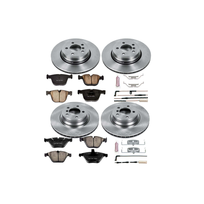 Power Stop KOE4479 Autospecialty - 1-Click Daily Driver Brake Kits (Front And Rear) for 2005-2008 BMW 750I product image