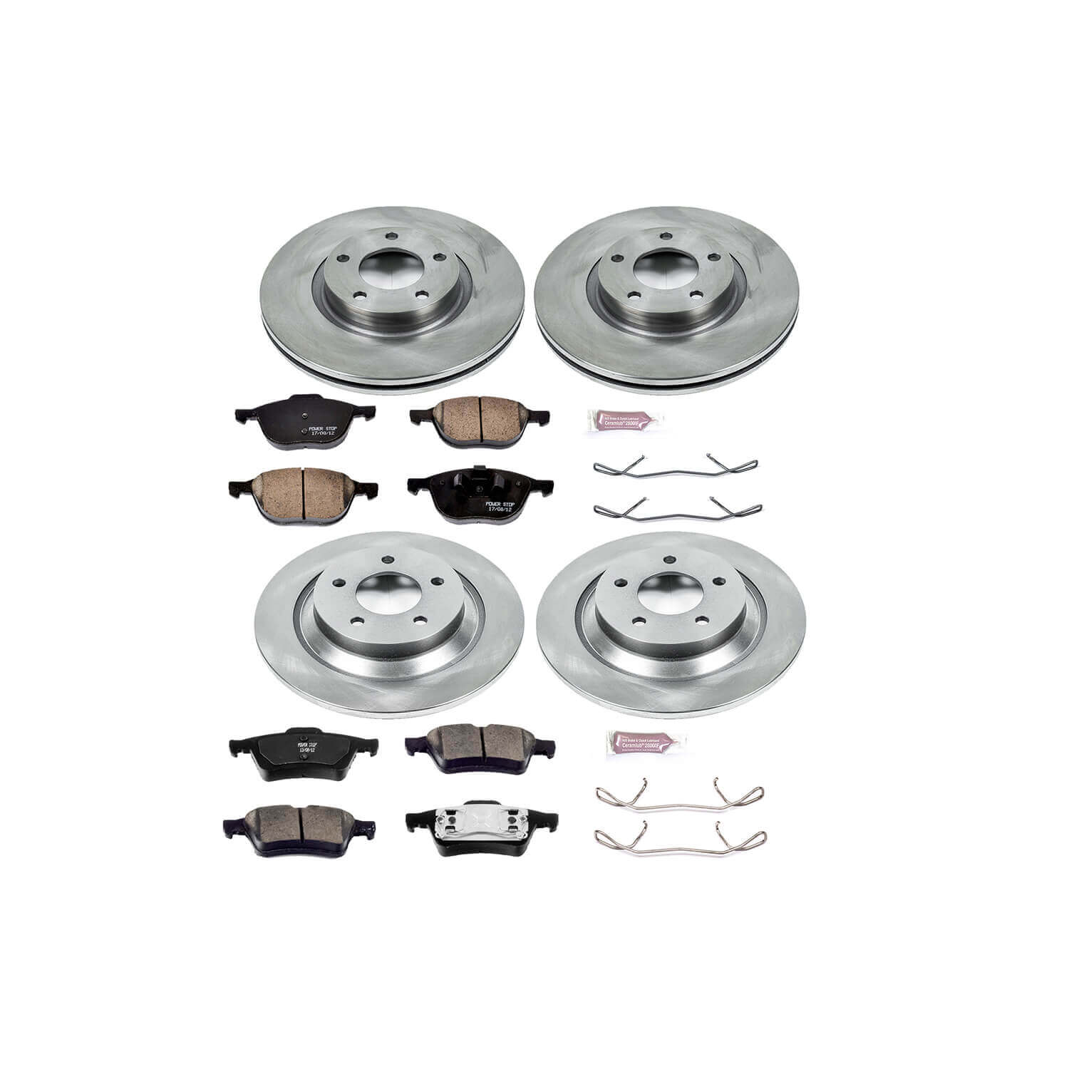 Power Stop KOE4494 Autospecialty - 1-Click Daily Driver Brake Kits (Front And Rear) for 2006-2007 Mazda 5 product image