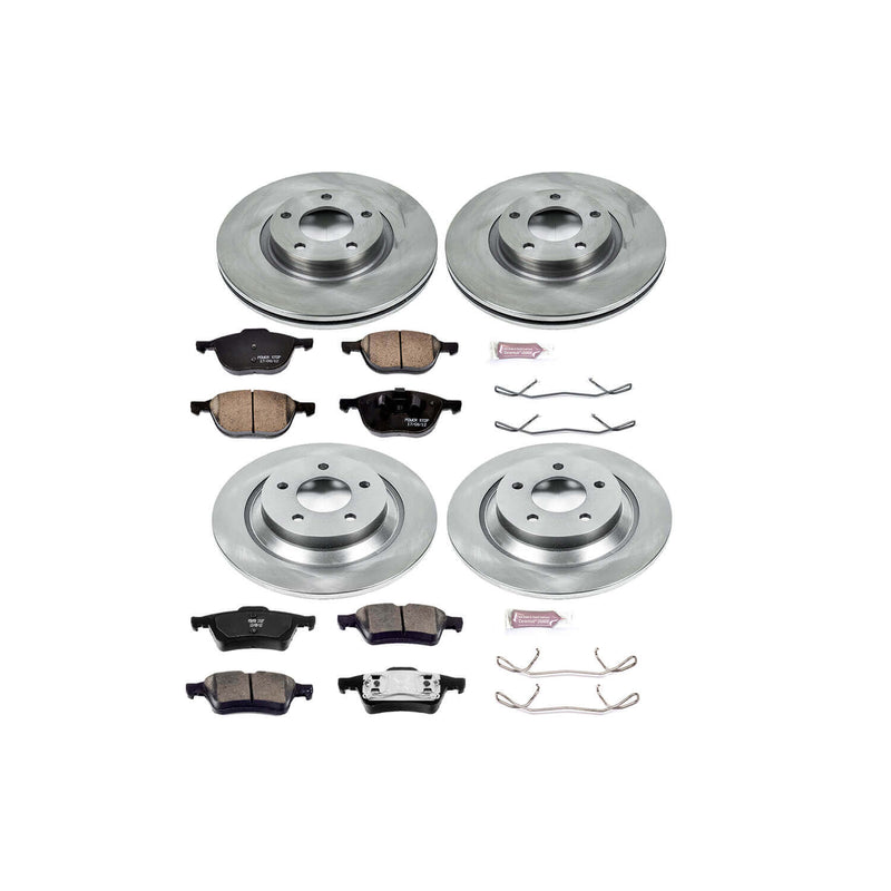 Power Stop KOE4494 Autospecialty - 1-Click Daily Driver Brake Kits (Front And Rear) for 2006-2007 Mazda 5 product image