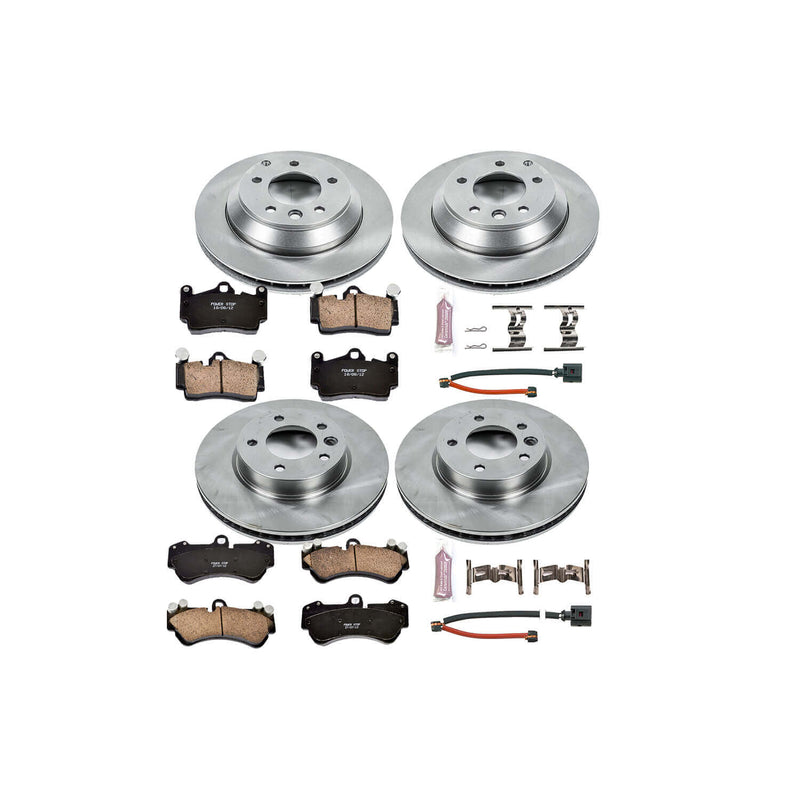 Power Stop KOE4495 Autospecialty - 1-Click Daily Driver Brake Kits (Front And Rear) for 2003-2010 Porsche Cayenne product image