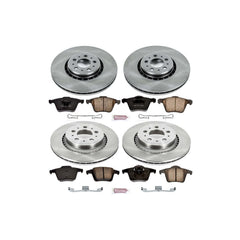 Power Stop KOE4502 Autospecialty - 1-Click Daily Driver Brake Kits (Front And Rear) for 2003-2014 Volvo XC90 product image