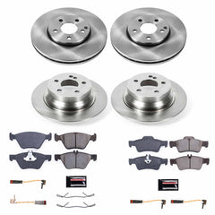 Power Stop KOE4511 Autospecialty 1-Click Daily Driver Plain Rotor Front And Rear Brake Kit for 2004-2005 Mercedes-Benz E320 product image