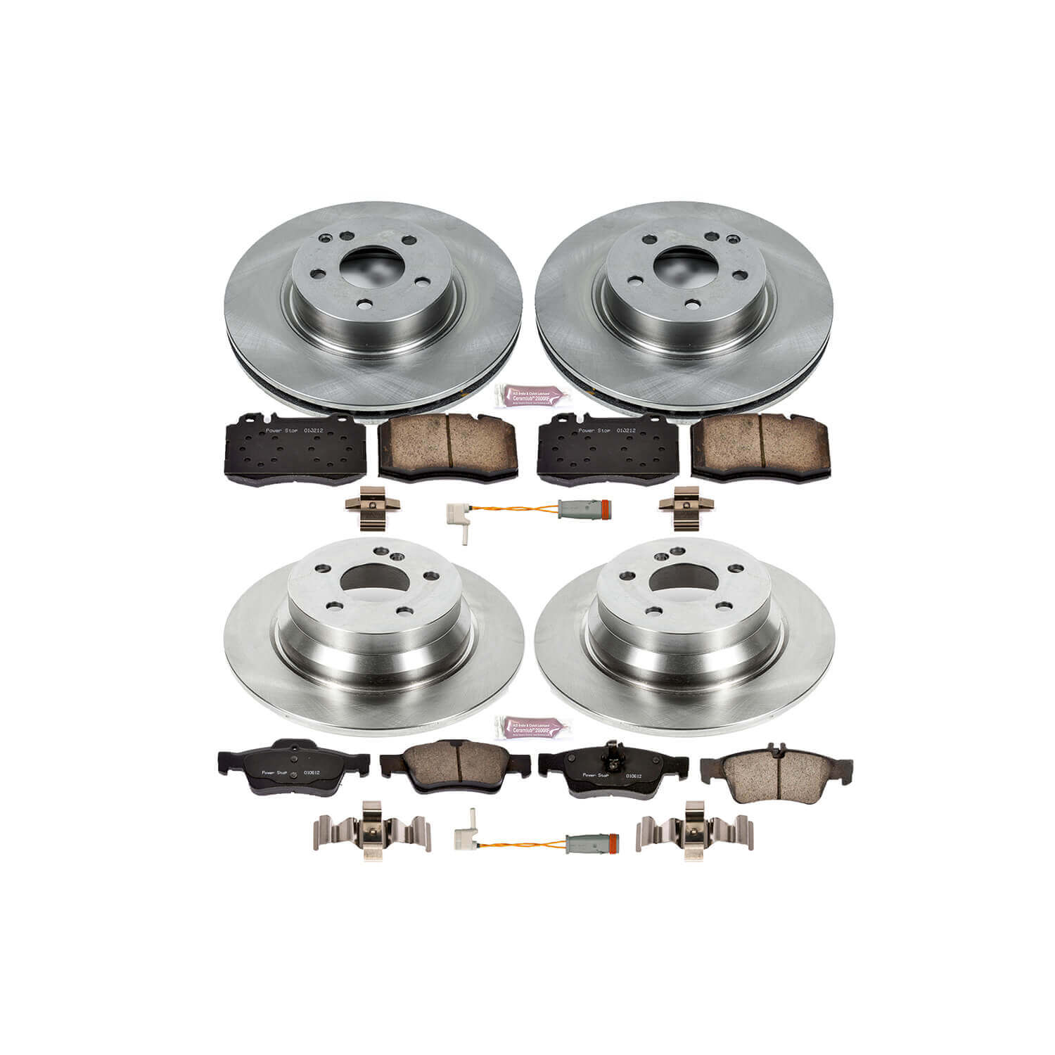 Power Stop KOE4512 Autospecialty - 1-Click Daily Driver Brake Kits (Front And Rear) for 2006 Mercedes-Benz E-350 product image