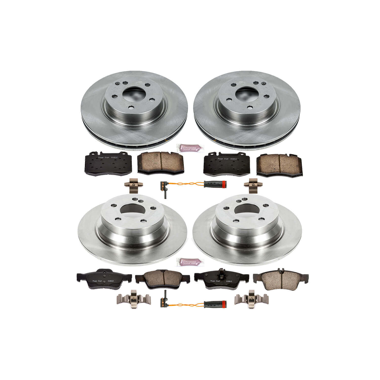 Power Stop KOE4513 Autospecialty - 1-Click Daily Driver Brake Kits (Front And Rear) for 2004-2006 Mercedes-Benz E500 product image
