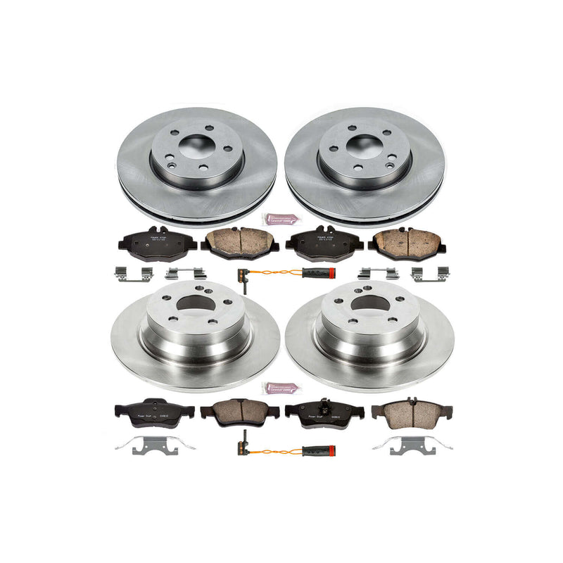 Power Stop KOE4515 Autospecialty - 1-Click Daily Driver Brake Kits (Front And Rear) for 2006 Mercedes-Benz E320 product image