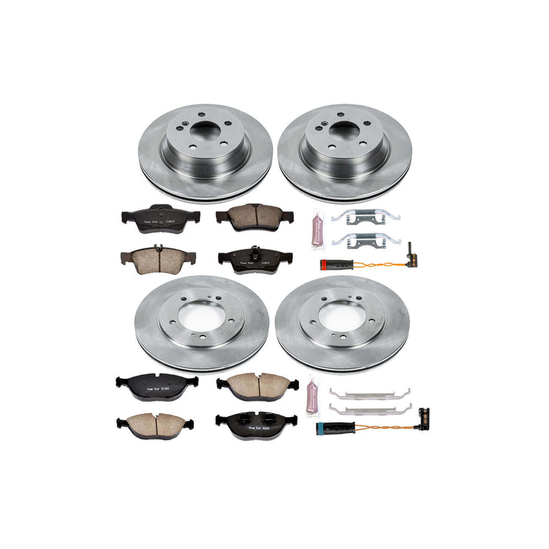 Power Stop KOE4517 Autospecialty - 1-Click Daily Driver Brake Kits (Front And Rear) for 2004-2005 Mercedes-Benz E500 product image