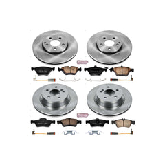 Power Stop KOE4518 Autospecialty 1-Click Daily Driver Plain Rotor Front And Rear Brake Kit for 2006-2009 Mercedes-Benz E-350 product image