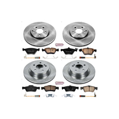 Power Stop KOE4519 Autospecialty 1-Click Daily Driver Plain Rotor Front And Rear Brake Kit for 2006 Mercedes-Benz E-350 product image
