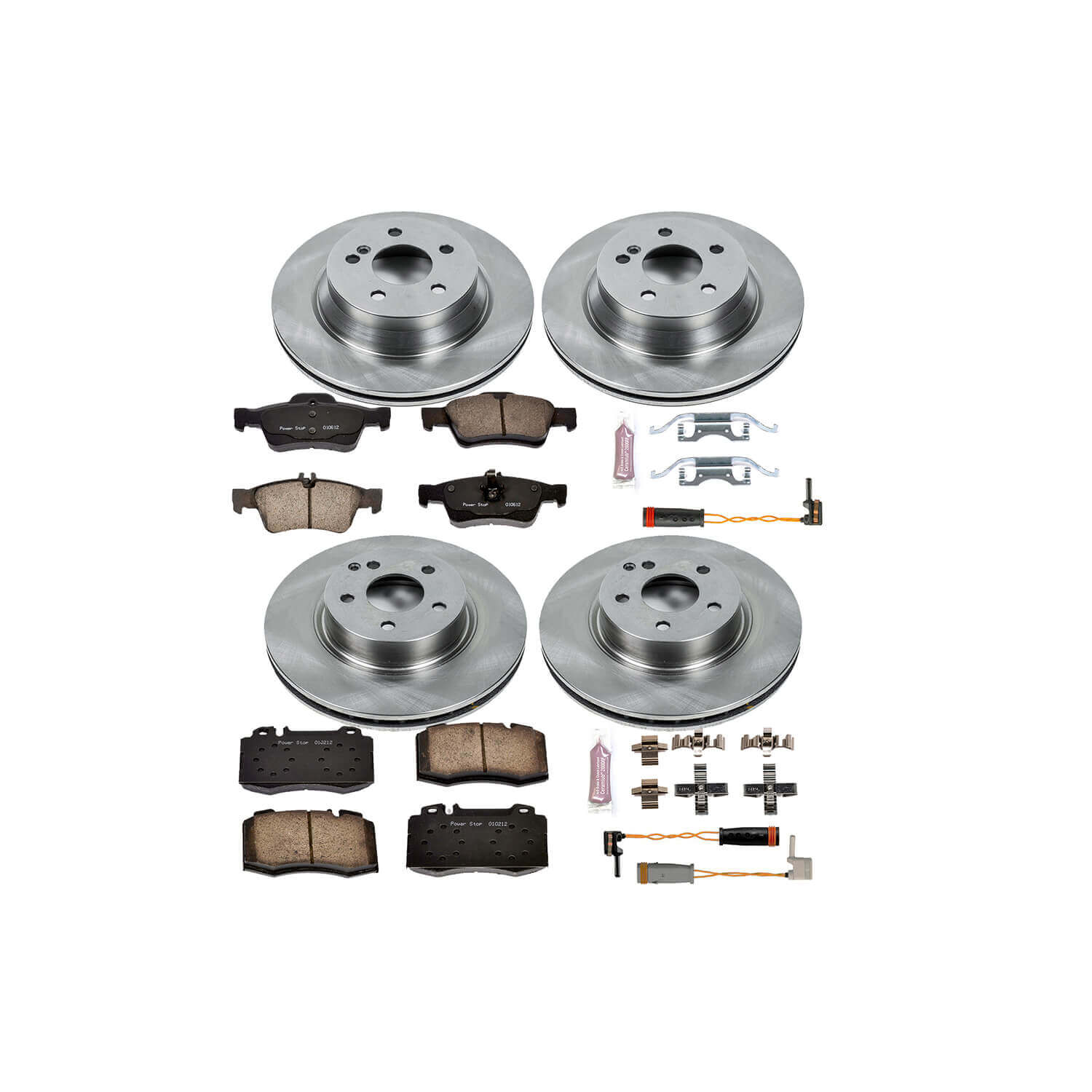 Power Stop KOE4521 Autospecialty - 1-Click Daily Driver Brake Kits (Front And Rear) for 2003-2006 Mercedes-Benz E-350 product image