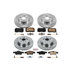 Power Stop KOE4522 Autospecialty 1-Click Daily Driver Front And Rear Brake Kit for 2007-2009 Mercedes-Benz E-350 product image