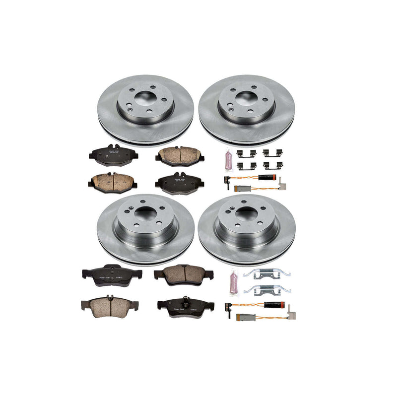 Power Stop KOE4526 Autospecialty - 1-Click Daily Driver Brake Kits (Front And Rear) for 2006 Mercedes-Benz E-350 product image