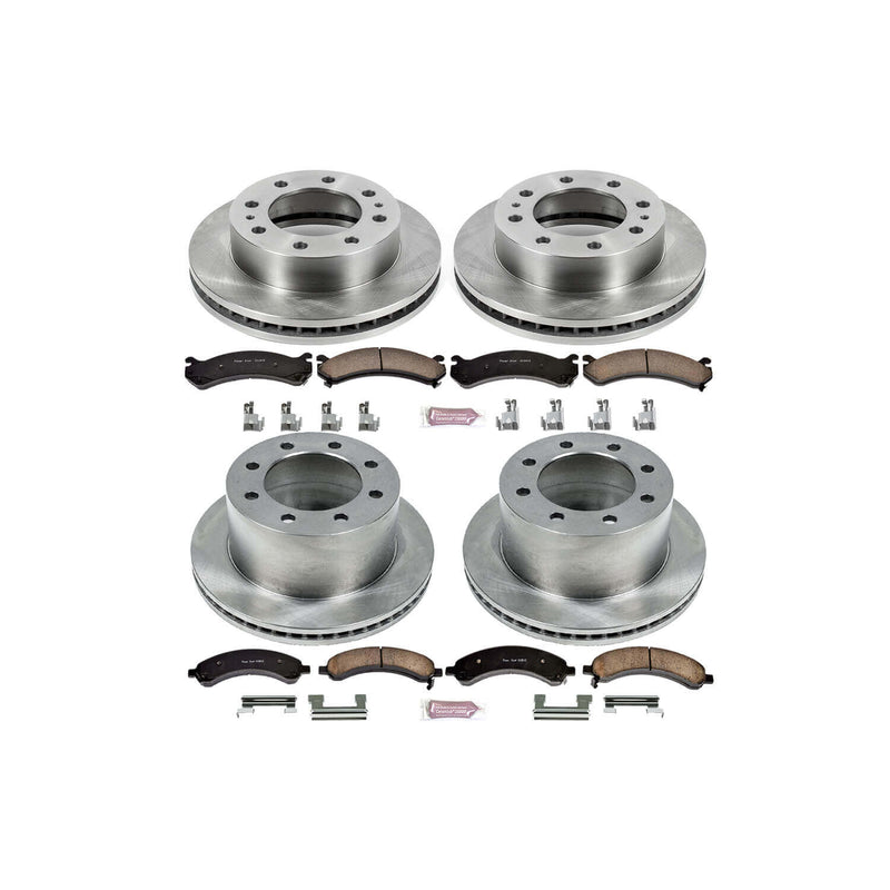 Power Stop KOE4528 Autospecialty - 1-Click Daily Driver Brake Kits (Front And Rear) for 2003-2008 Chevrolet Express 3500 product image