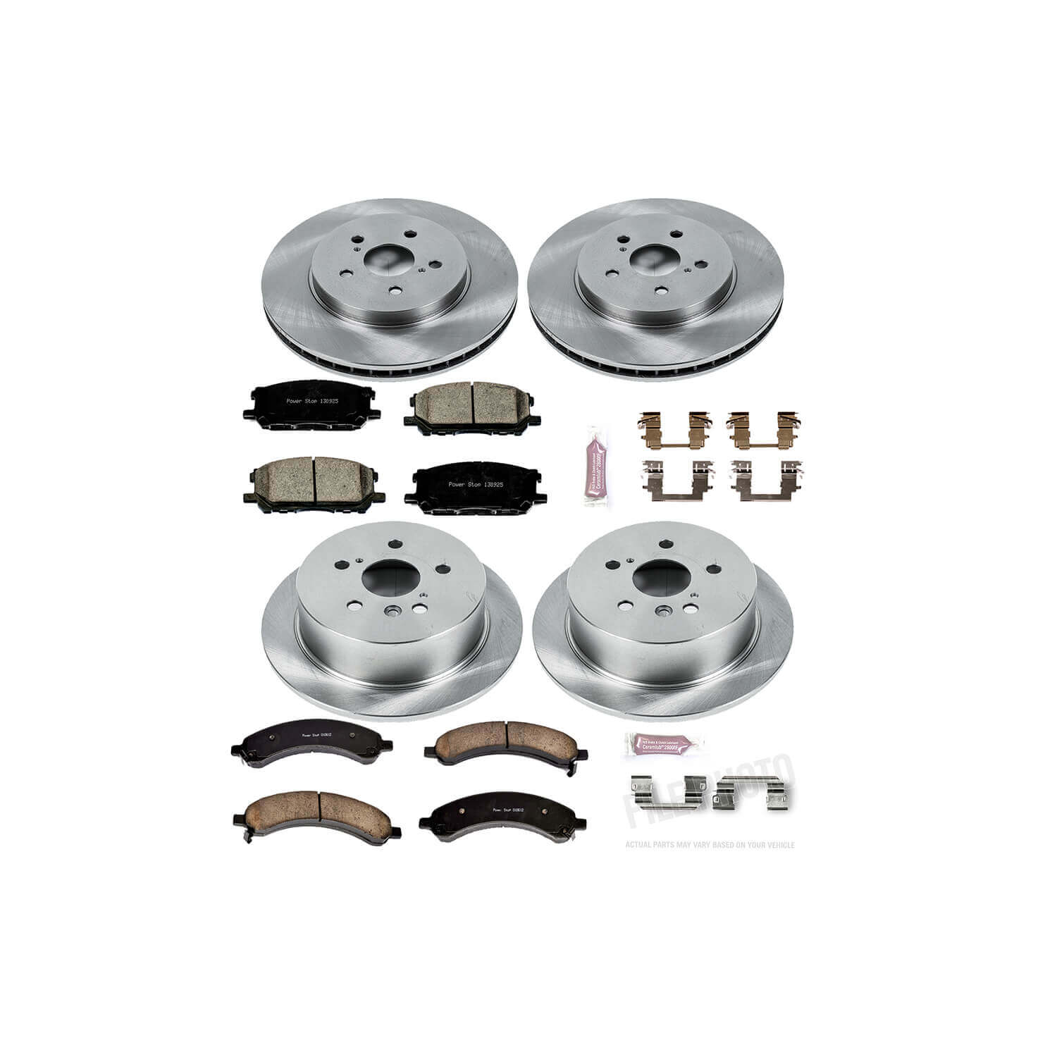 Power Stop KOE4530 Autospecialty - 1-Click Daily Driver Brake Kits (Front And Rear) for 2004-2009 Lexus RX330 product image