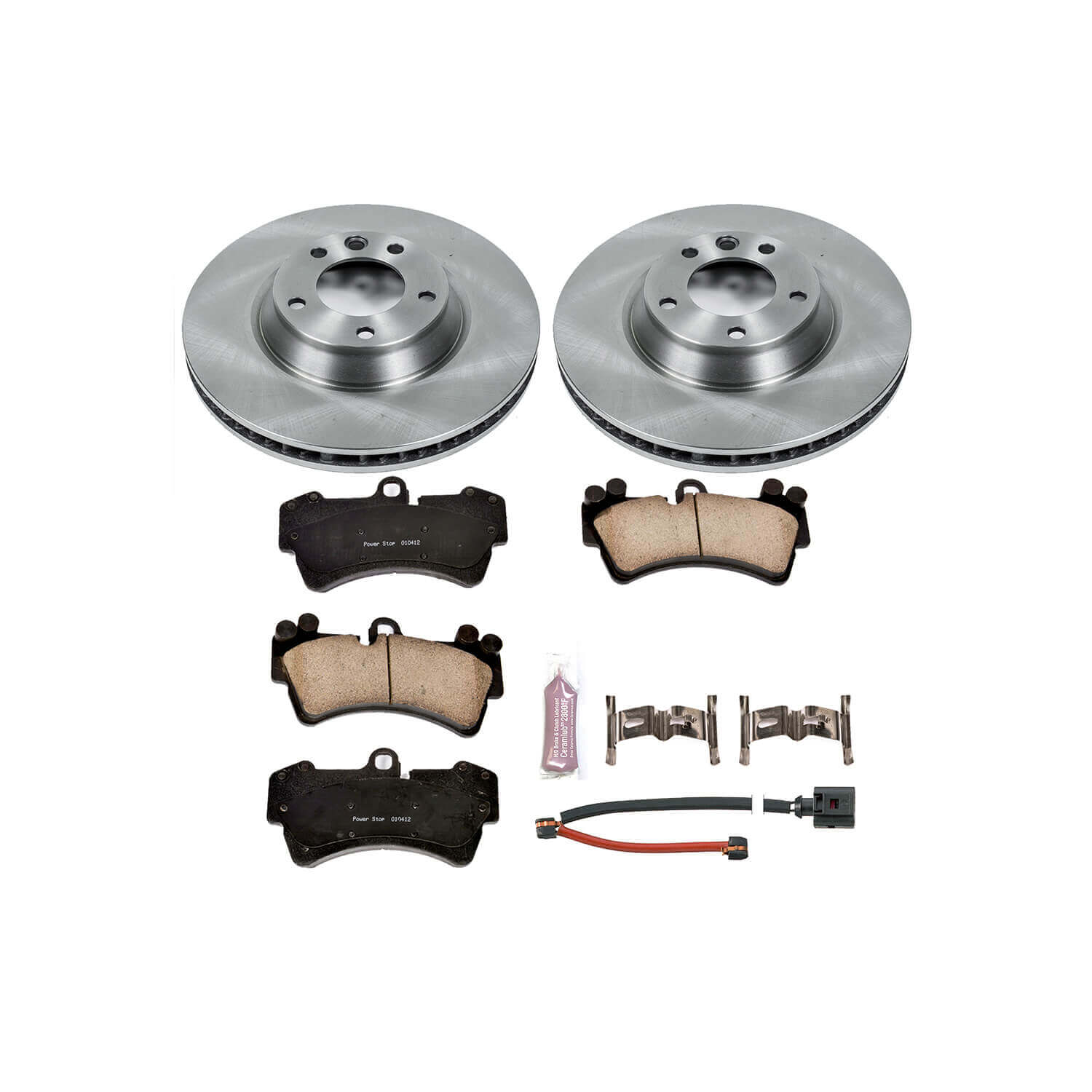 Power Stop KOE4558 Autospecialty - 1-Click Daily Driver Brake Kits (Front) for 2003-2015 Audi Q7 product image