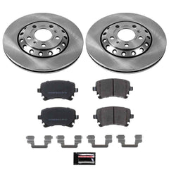 Power Stop KOE4562 Autospecialty 1-Click Daily Driver Plain Rotor Rear Brake Kit for 2003-2010 Audi A8 Quattro product image