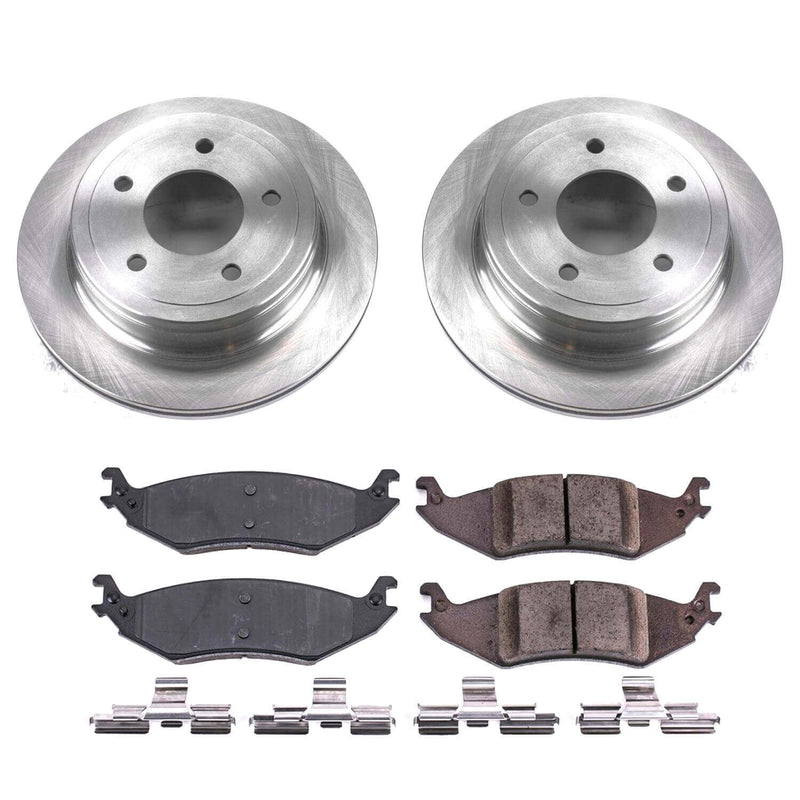 Power Stop KOE4579 Autospecialty 1-Click Daily Driver Rear Brake Kit for 2004-2006 Ford E-150 product image