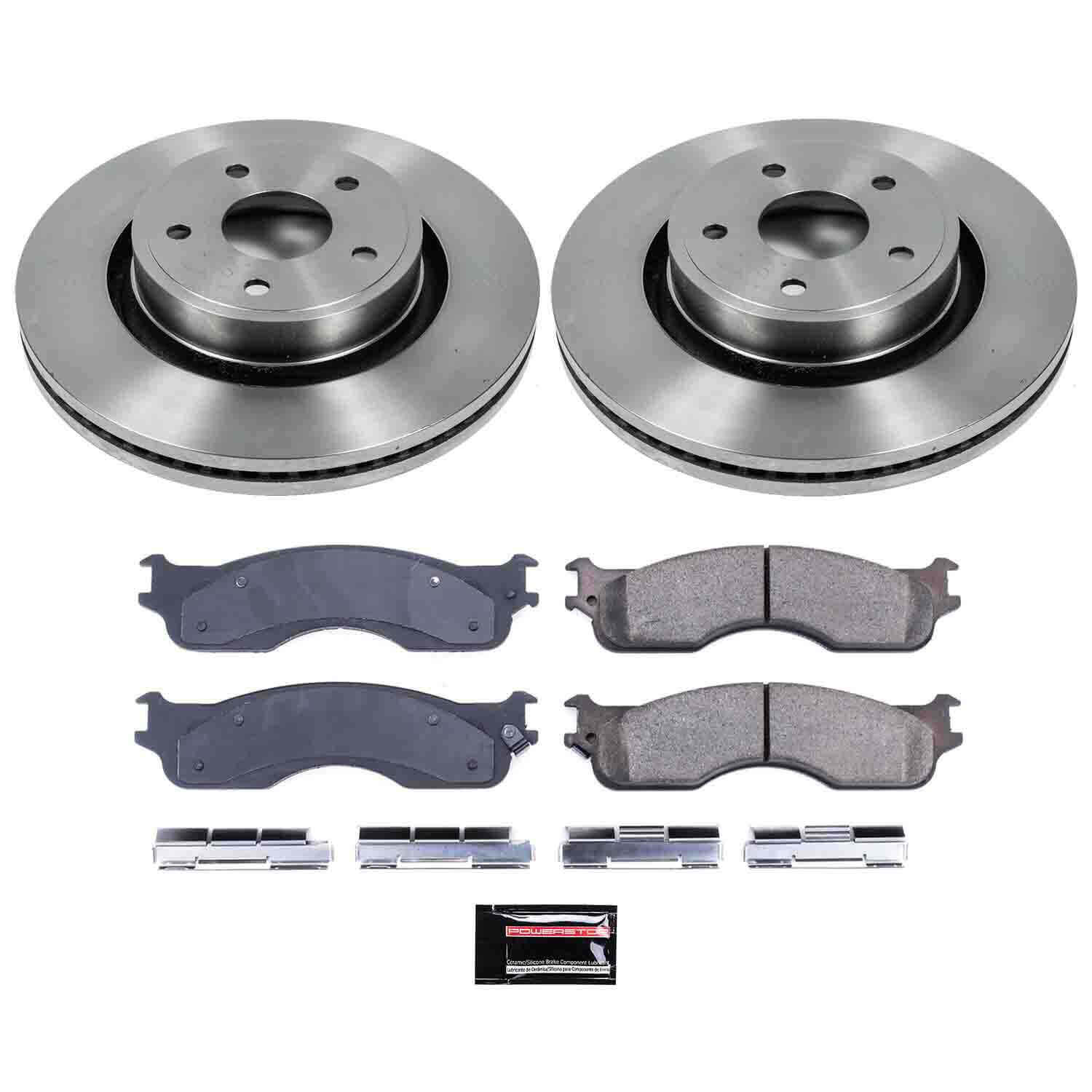 Power Stop KOE4584 Autospecialty - 1-Click Daily Driver Brake Kits (Front) for 2004 Dodge Ram 1500 product image