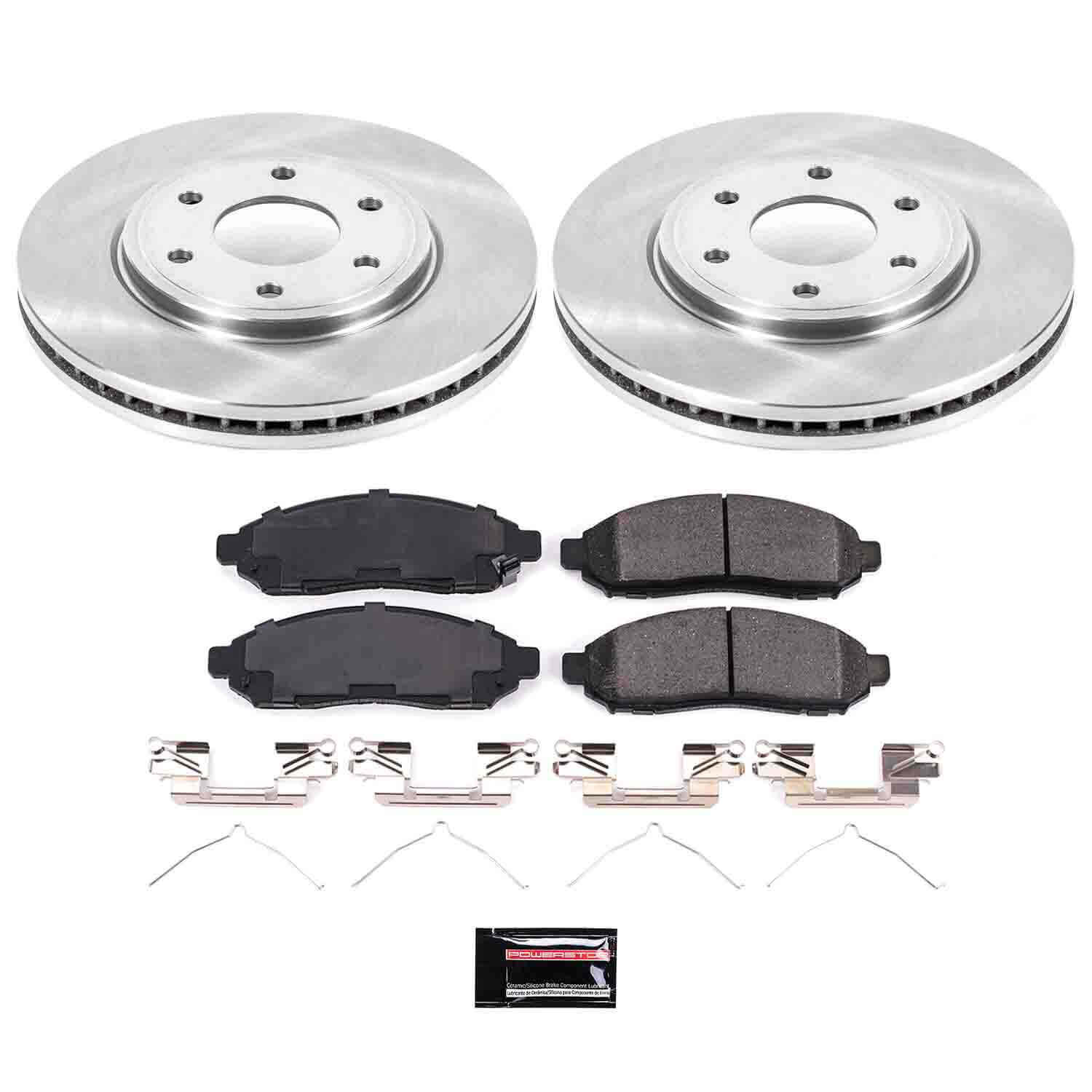 Power Stop KOE4611 Autospecialty - 1-Click Daily Driver Brake Kits (Front) for 2005-2015 Nissan Frontier product image