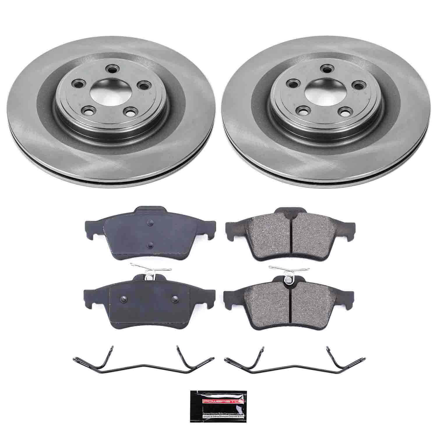 Power Stop KOE4612 Autospecialty - 1-Click Daily Driver Brake Kits (Rear) for 2006-2010 Jaguar S-Type product image