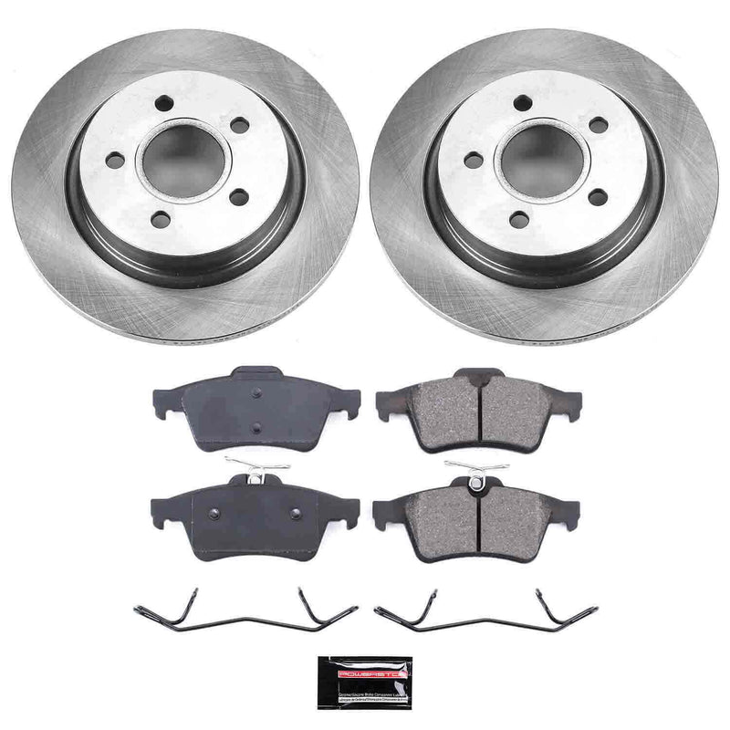Power Stop KOE4613 Autospecialty - 1-Click Daily Driver Brake Kits (Rear) for 2004-2013 Volvo C30 product image