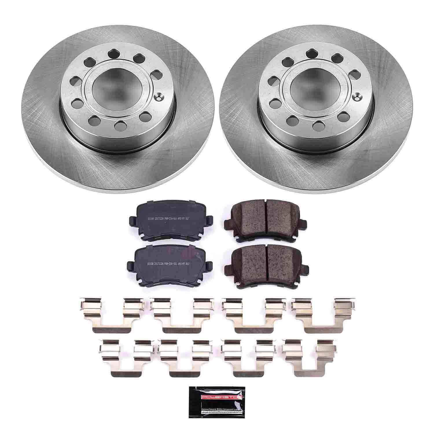 Power Stop KOE4627 Autospecialty - 1-Click Daily Driver Brake Kits (Rear) for 2005-2010 Audi A3 product image