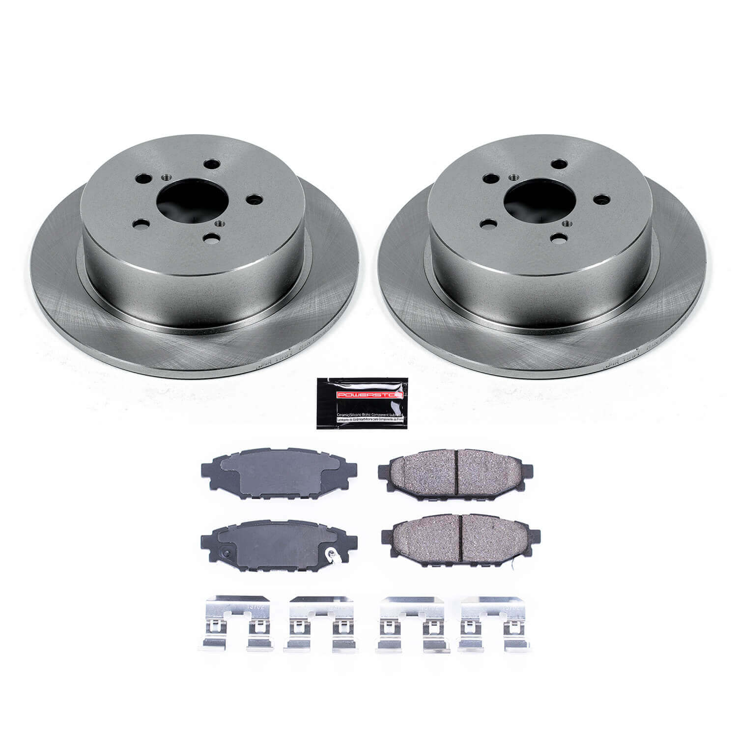 Power Stop KOE4632 Autospecialty - 1-Click Daily Driver Brake Kits (Rear) for 2005-2009 Subaru Legacy product image