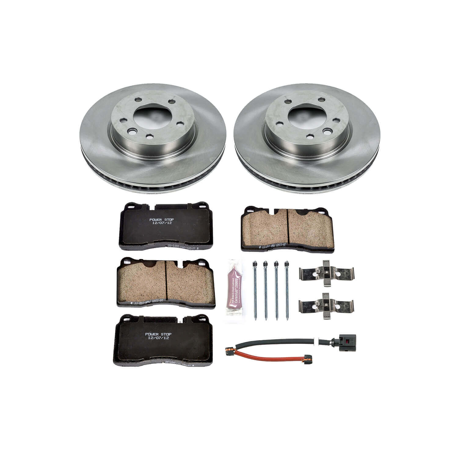 Power Stop KOE4656 Autospecialty - 1-Click Daily Driver Brake Kits (Front) for 2006-2010 Volkswagen Touareg product image