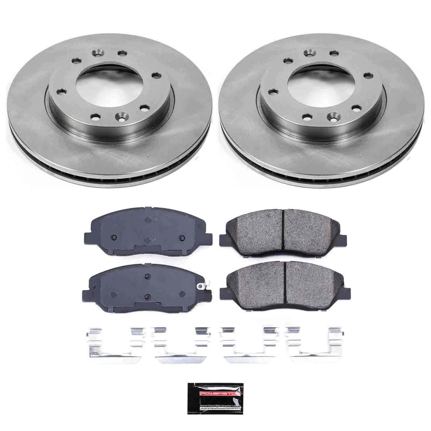Power Stop KOE4664 Autospecialty - 1-Click Daily Driver Brake Kits (Front) for 2006-2014 Hyundai Entourage product image