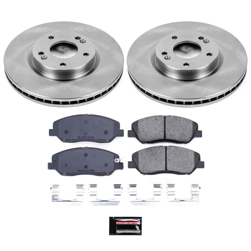 Power Stop KOE4665 Autospecialty - 1-Click Daily Driver Brake Kits (Front) for 2007-2009 Hyundai Santa Fe product image