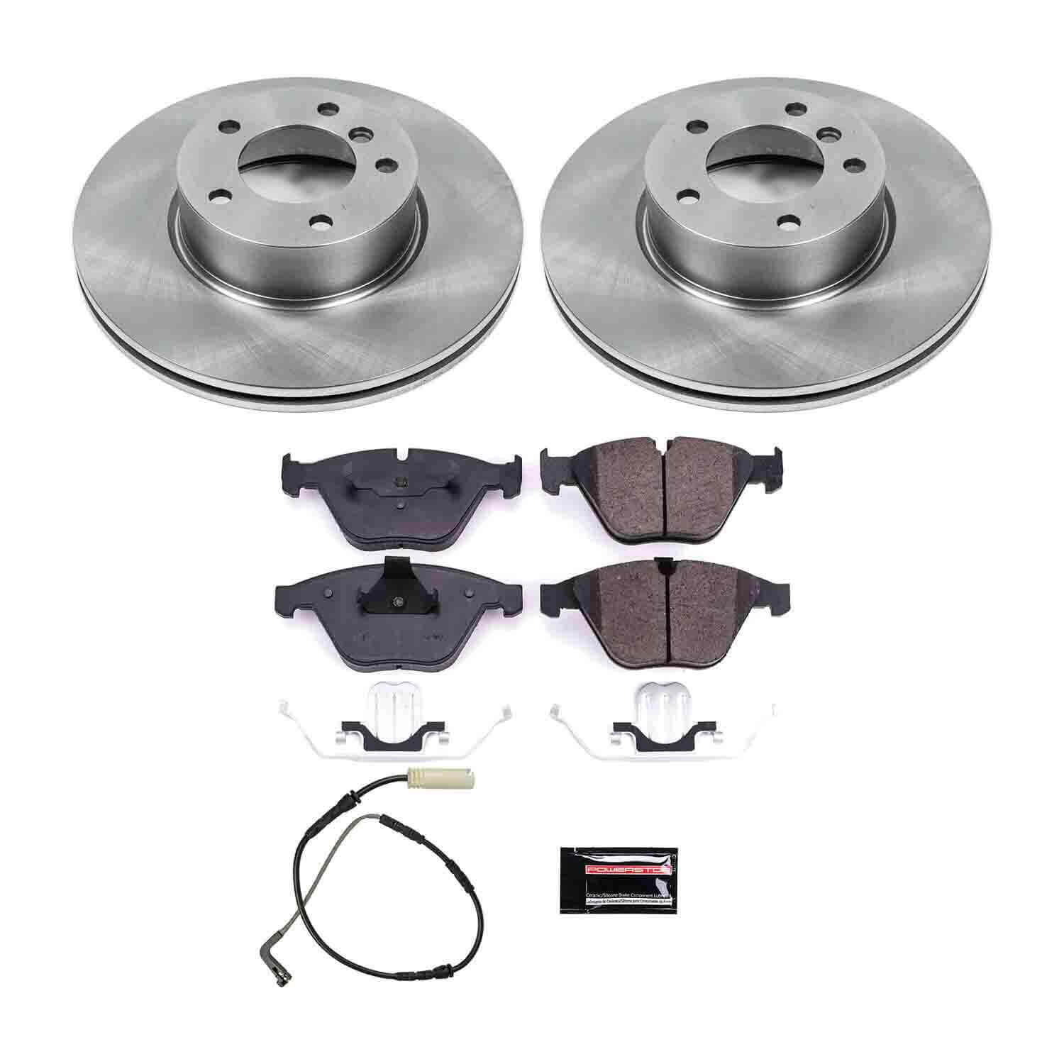 Power Stop KOE4677 Autospecialty - 1-Click Daily Driver Brake Kits (Front) for 2008-2010 BMW 328I product image