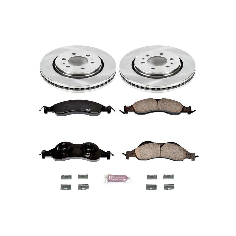 Power Stop KOE4682 Autospecialty - 1-Click Daily Driver Brake Kits (Front) for 2007-2009 Ford Expedition product image