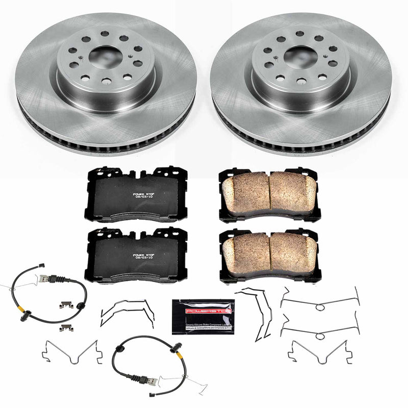 Power Stop KOE4686 Autospecialty 1-Click Daily Driver Front Brake Kit for 2007-2008 Lexus LS460 Base, L product image