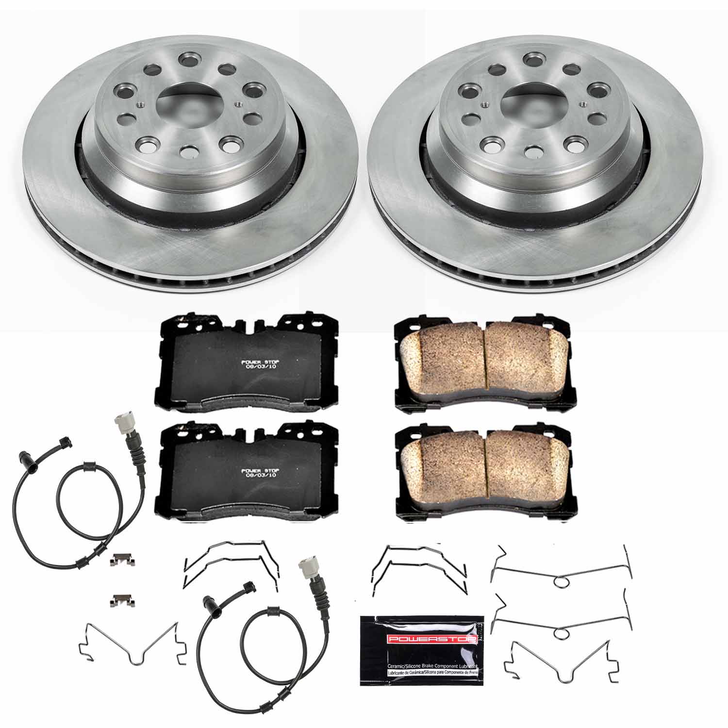 Power Stop KOE4689 Autospecialty 1-Click Daily Driver Rear Brake Kit for 2007-2008 Lexus LS460 Base, L product image