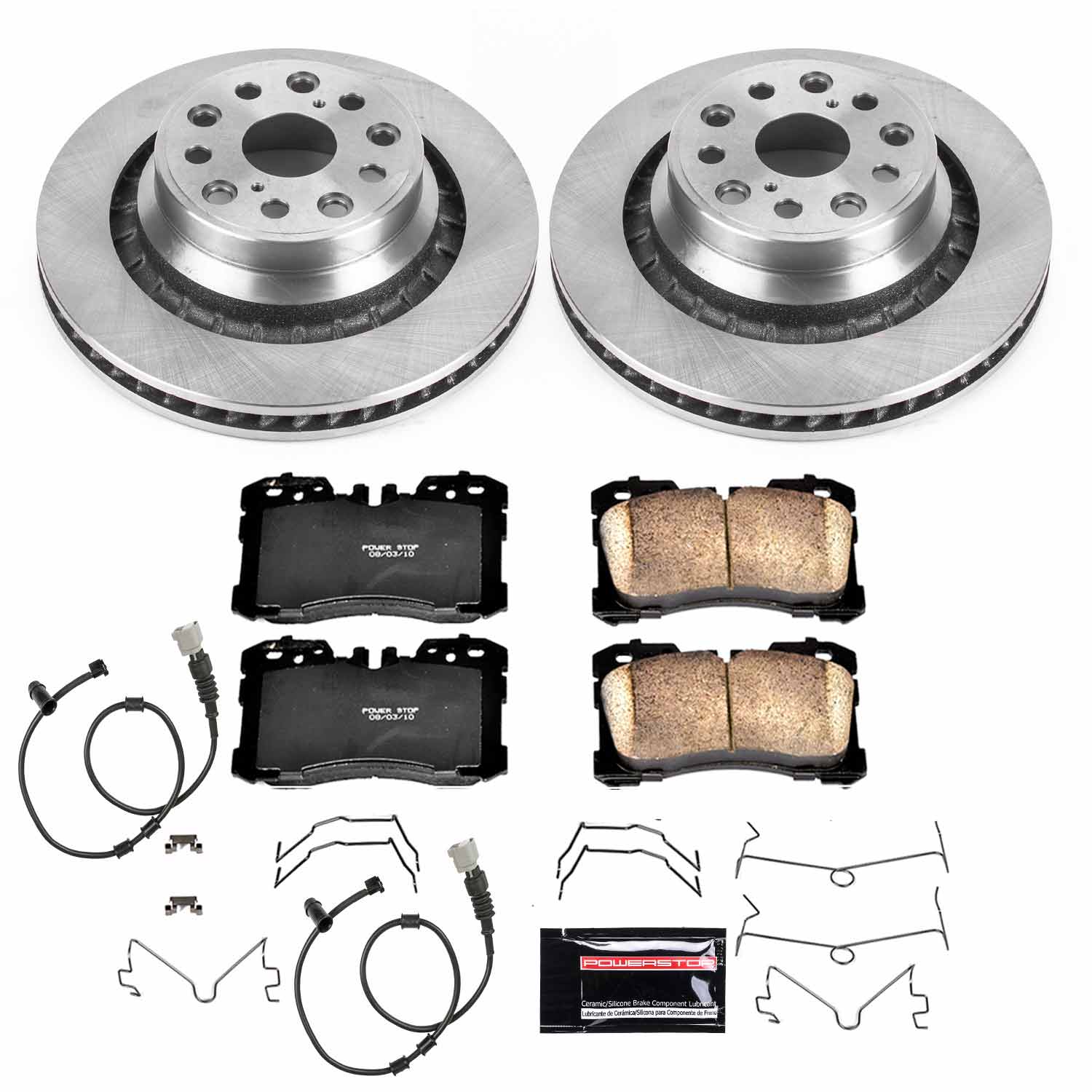 Power Stop KOE4690 Autospecialty 1-Click Daily Driver Rear Brake Kit for 2007-2008 Lexus LS460 L product image