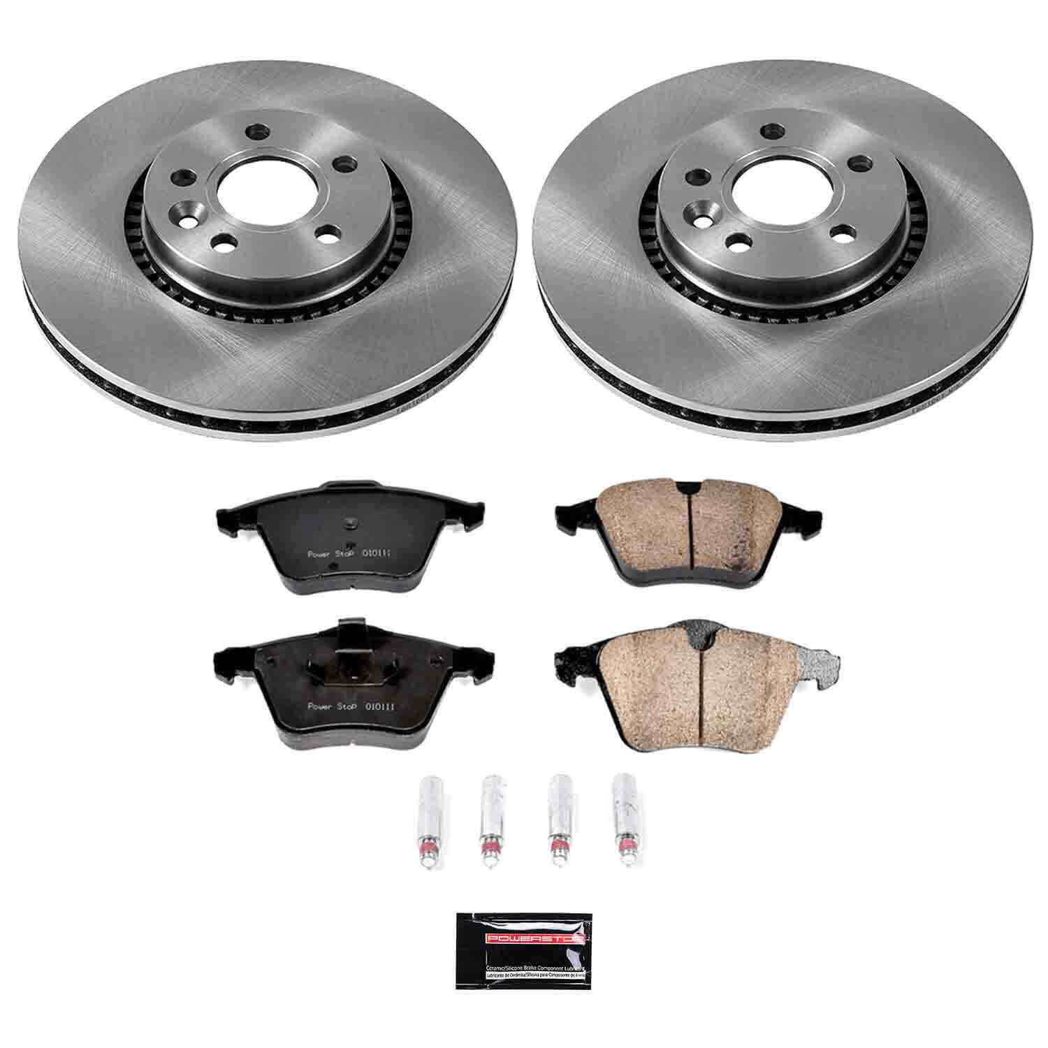 Power Stop KOE4698 Autospecialty 1-Click Daily Driver Front Brake Kit for 2008-2018 Volvo S60 product image