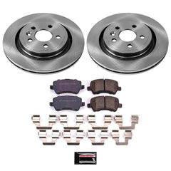 Power Stop KOE4702 Autospecialty 1-Click Daily Driver Plain Rotor Rear Brake Kit for 2007-2018 Volvo S60 product image