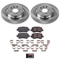 Power Stop KOE4704 Autospecialty 1-Click Daily Driver Plain Rotor Rear Brake Kit for 2007-2018 Volvo S60 product image
