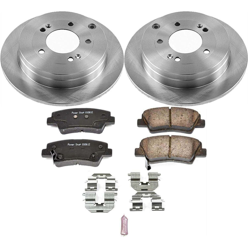 Power Stop KOE4710 Autospecialty 1-Click Daily Driver Plain Rotor Rear Brake Kit for 2007-2009 Kia Amanti product image