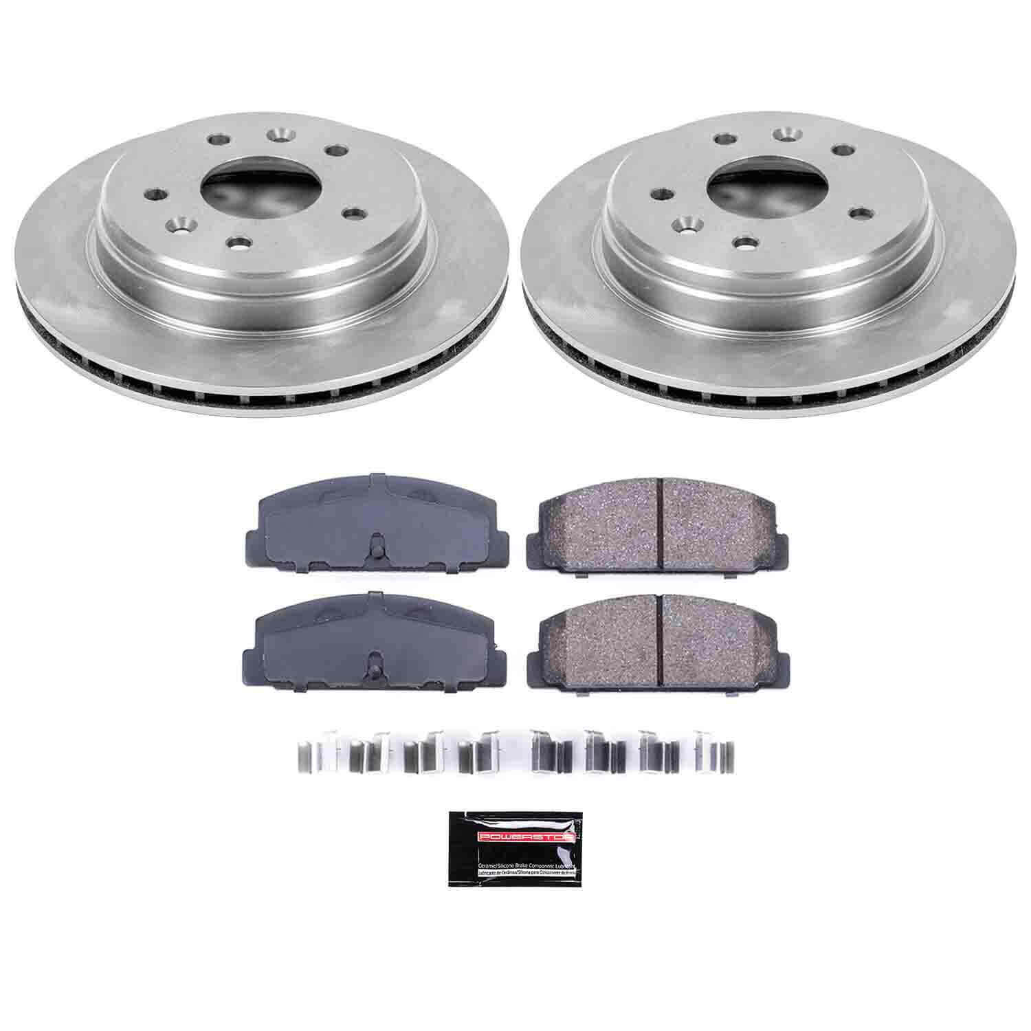 Power Stop KOE472 Autospecialty - 1-Click Daily Driver Brake Kits (Rear) for 1986-1991 Mazda RX-7 product image