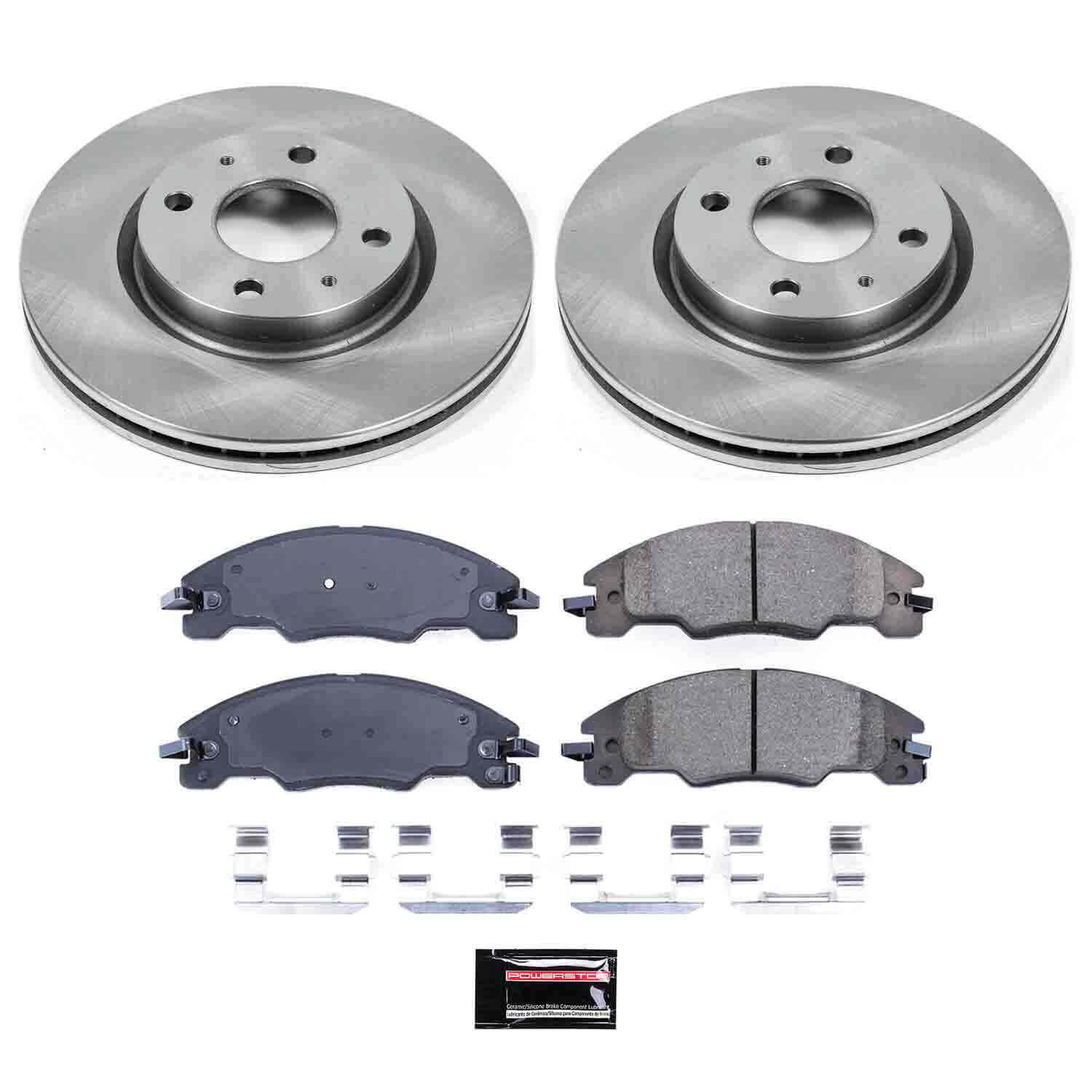 Power Stop KOE4726 Autospecialty - 1-Click Daily Driver Brake Kits (Front) for 2008-2011 Ford Focus product image