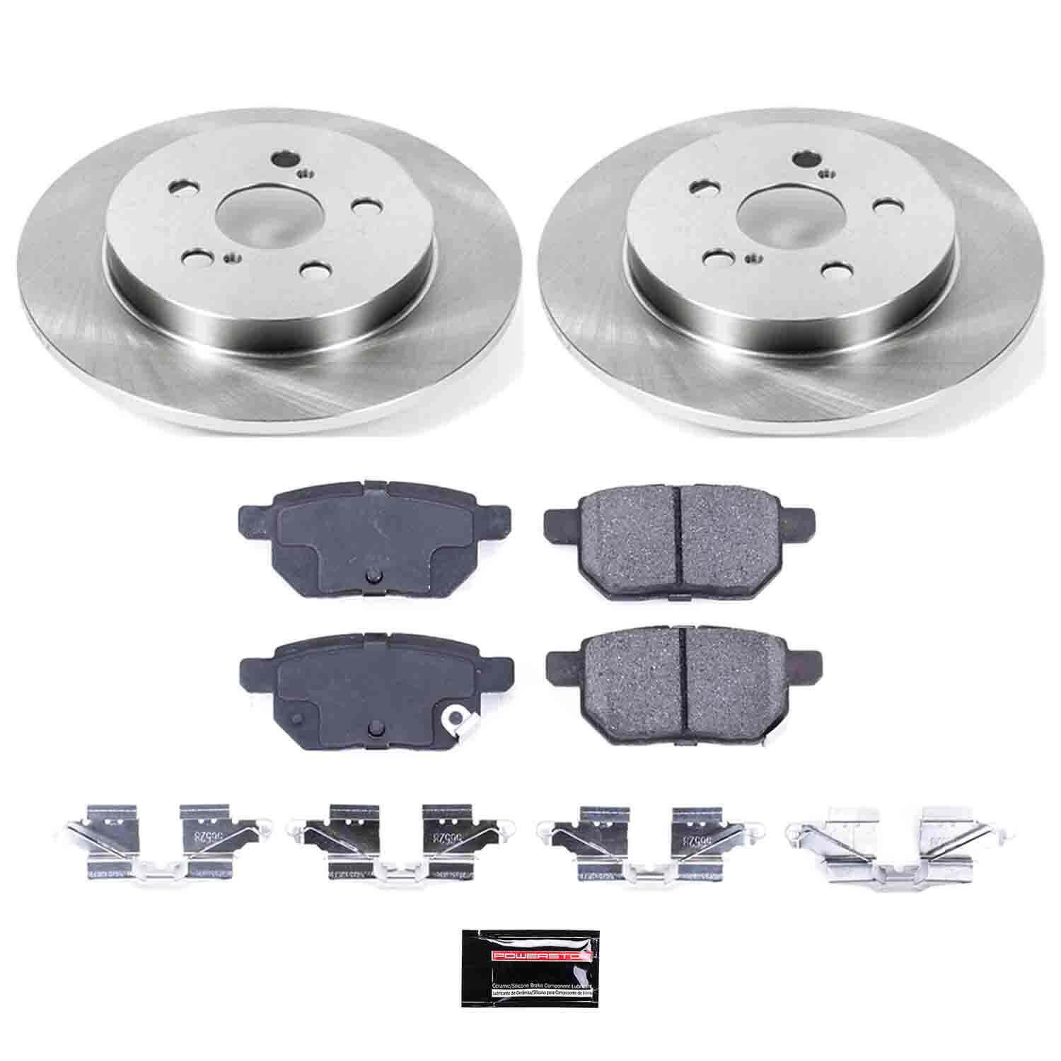 Power Stop KOE4736 Autospecialty - 1-Click Daily Driver Brake Kits (Rear) for 2009-2022 Pontiac Vibe product image