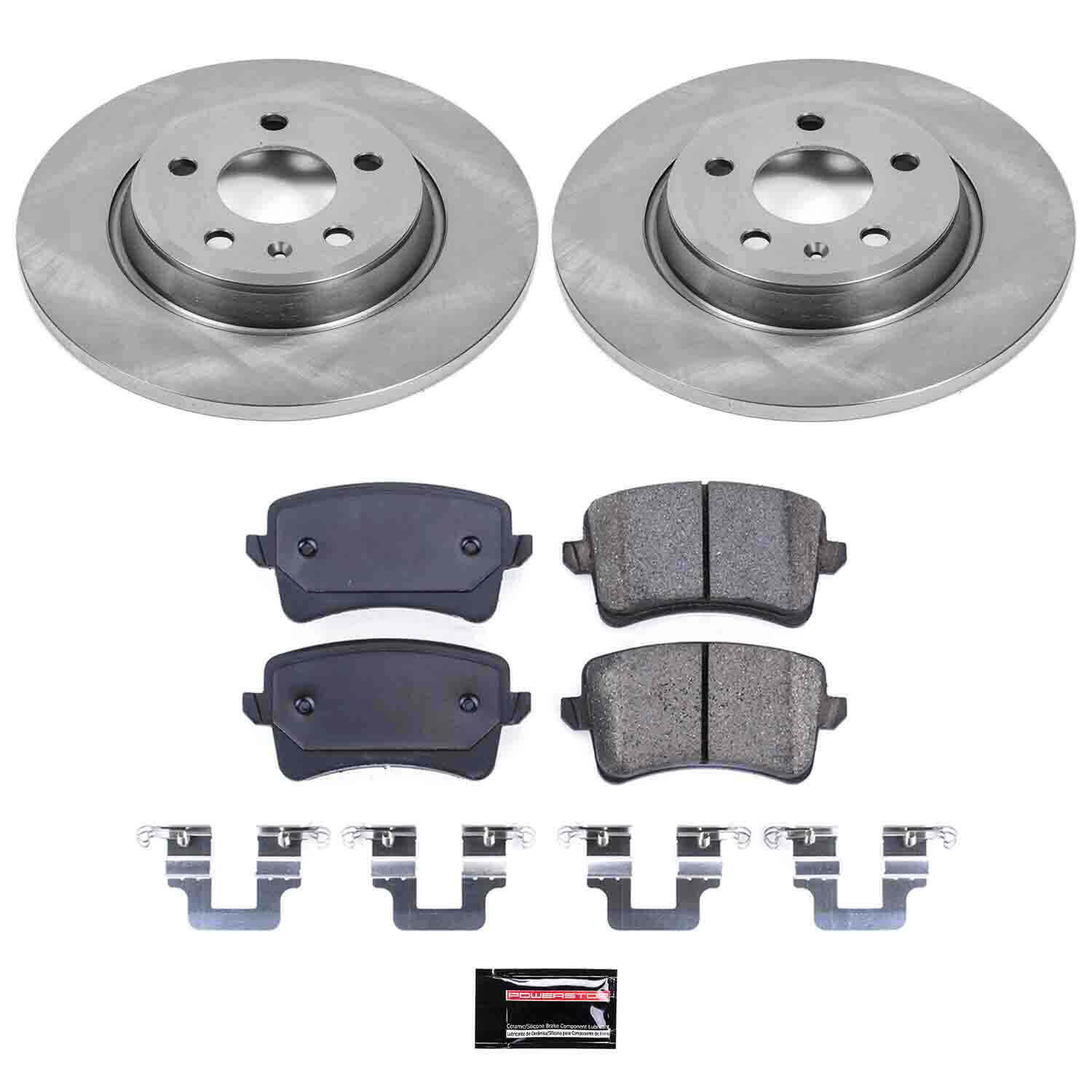 Power Stop KOE4745 Autospecialty - 1-Click Daily Driver Brake Kits (Rear) for 2008-2017 Audi A4 product image