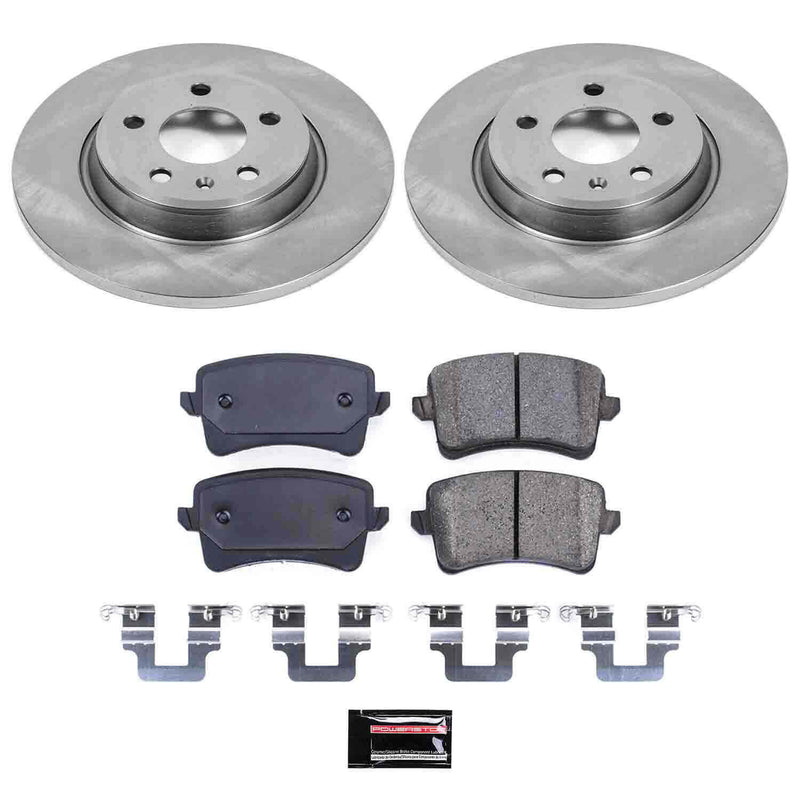 Power Stop KOE4745 Autospecialty - 1-Click Daily Driver Brake Kits (Rear) for 2008-2017 Audi A4 product image