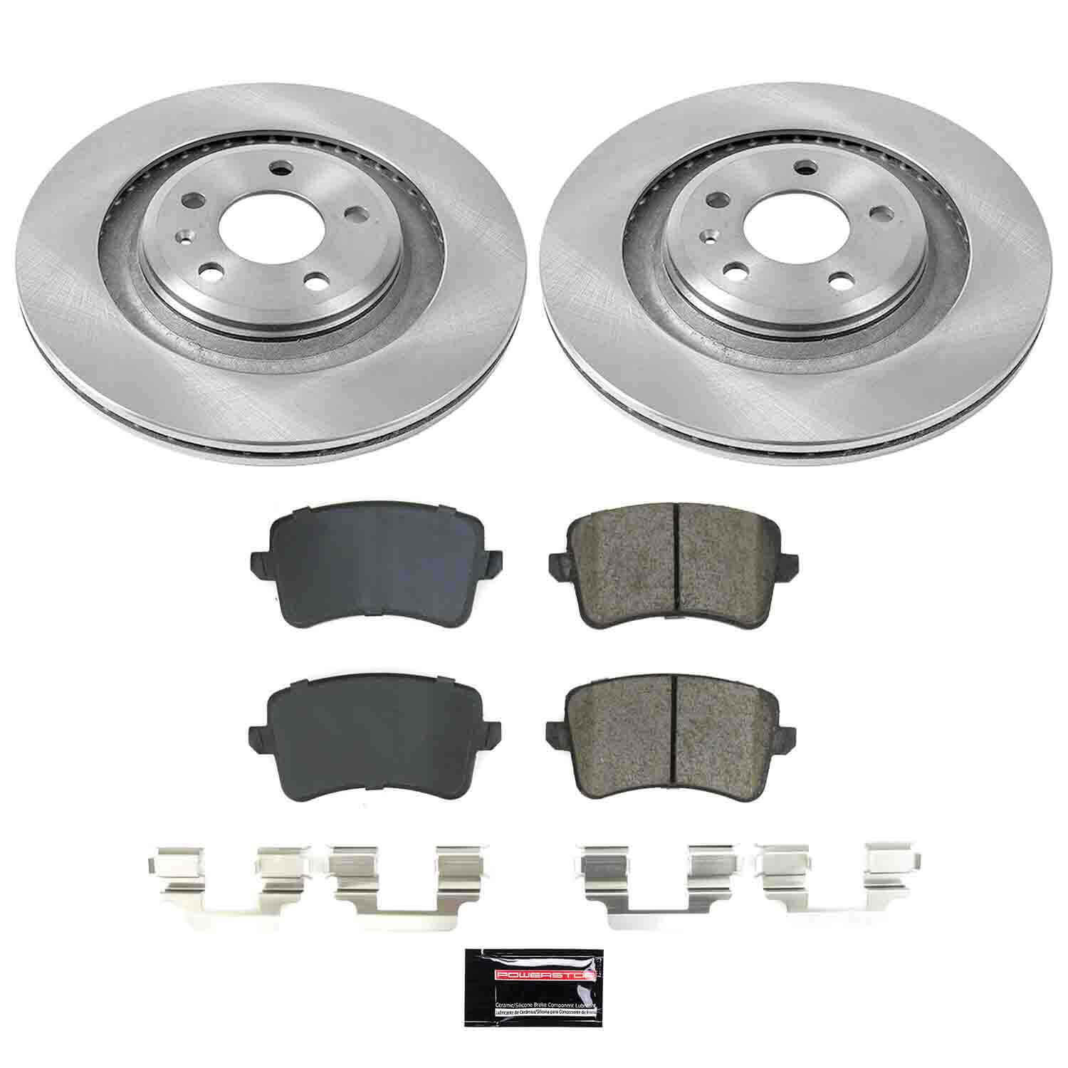 Power Stop KOE4746 Autospecialty - 1-Click Daily Driver Brake Kits (Rear) for 2008-2011 Audi S4 product image