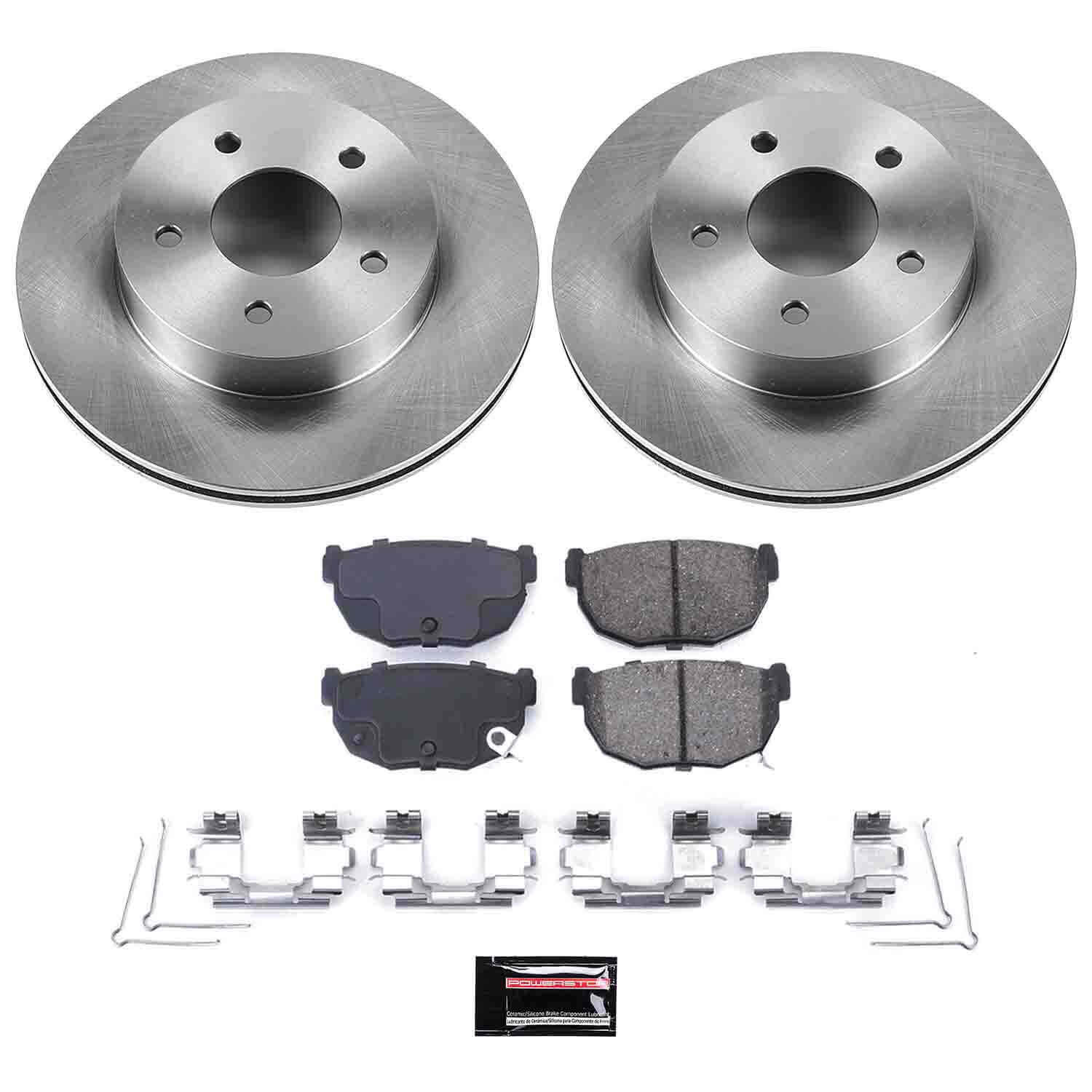 Power Stop KOE4778 Autospecialty - 1-Click Daily Driver Brake Kits (Rear) for 1986-1989 Nissan 300ZX product image