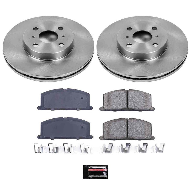 Power Stop KOE4780 Autospecialty - 1-Click Daily Driver Brake Kits (Front) for 1987-1992 Geo Prizm product image